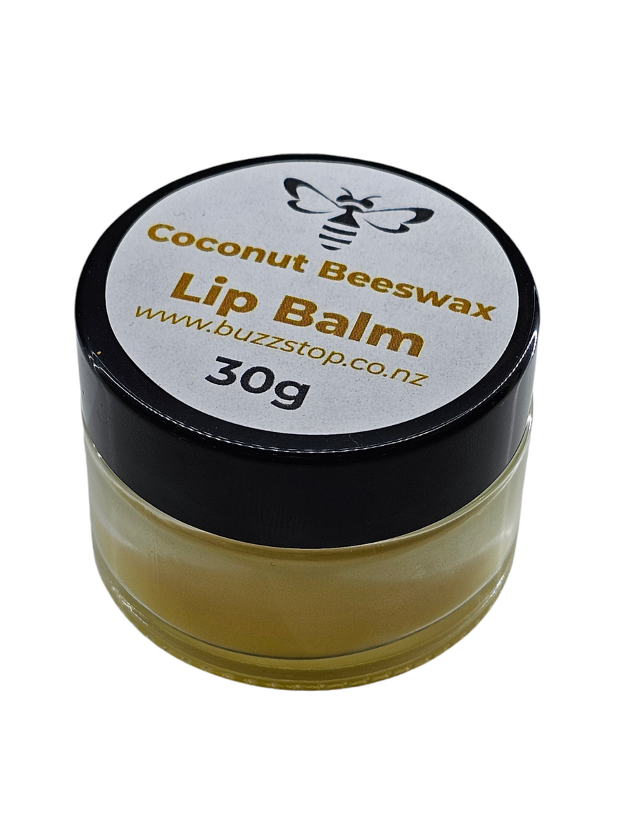 Buzzstop coconut beeswax lip balm